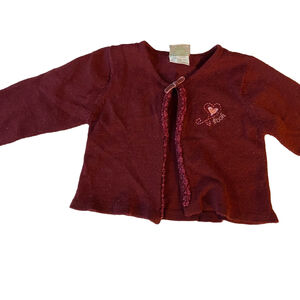 GAP Red Cardigan Sweater